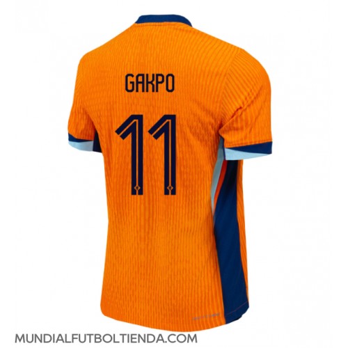 Camiseta Países Bajos Cody Gakpo #11 Primera Equipación Replica Eurocopa 2024 mangas cortas